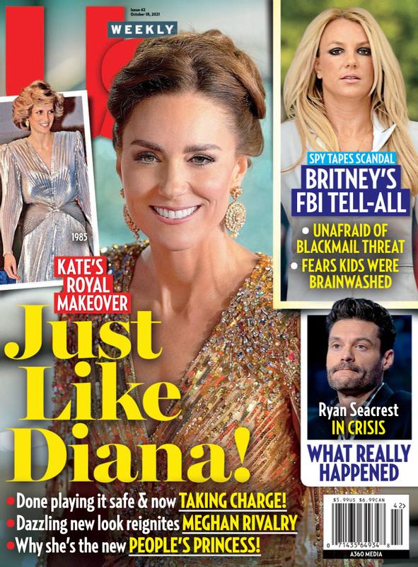 US WEEKLY magazine side cover 18 October 2021