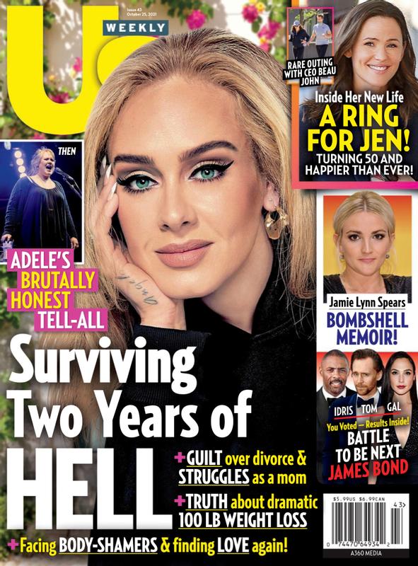 US WEEKLY magazine side cover 25 October 2021