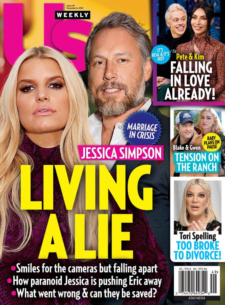 US WEEKLY magazine side cover 6 December 2021