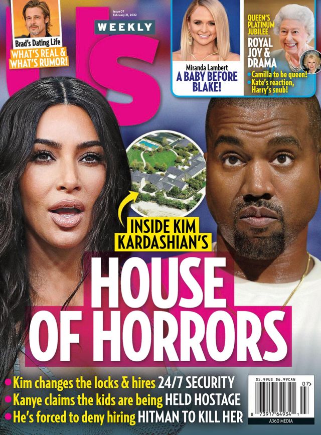 US WEEKLY magazine side cover 21 February 2022