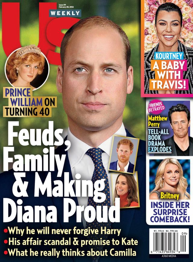 US WEEKLY magazine side cover 28 February 2022