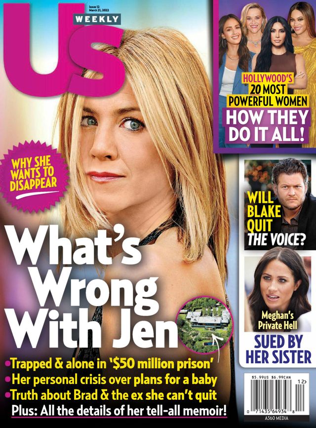 US WEEKLY magazine side cover 21 March 2022