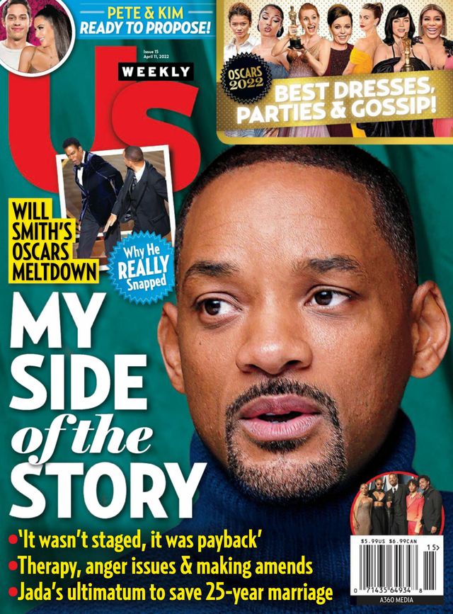 US WEEKLY magazine side cover 11 April 2022