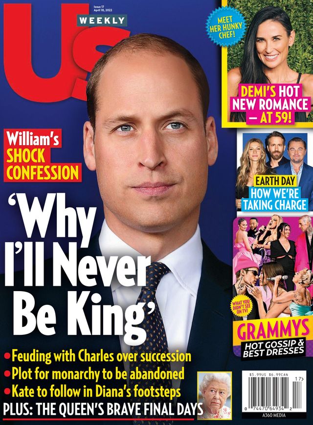 US WEEKLY magazine side cover 18 April 2022