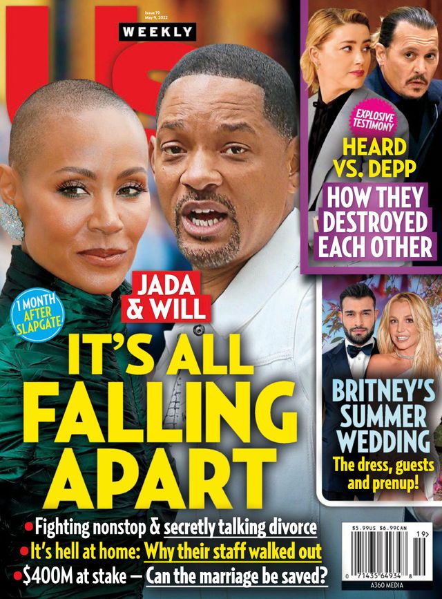 US WEEKLY magazine side cover 9 May 2022