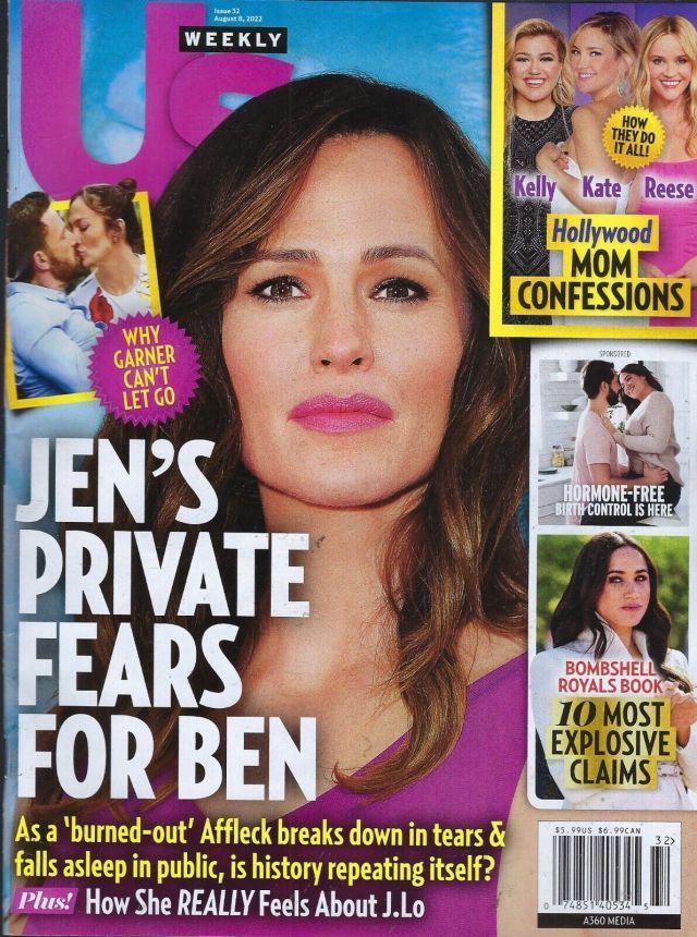 US WEEKLY magazine side cover 8 August 2022