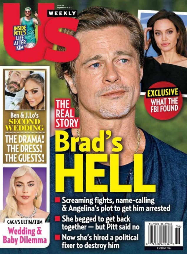 US WEEKLY magazine side cover 5 September 2022