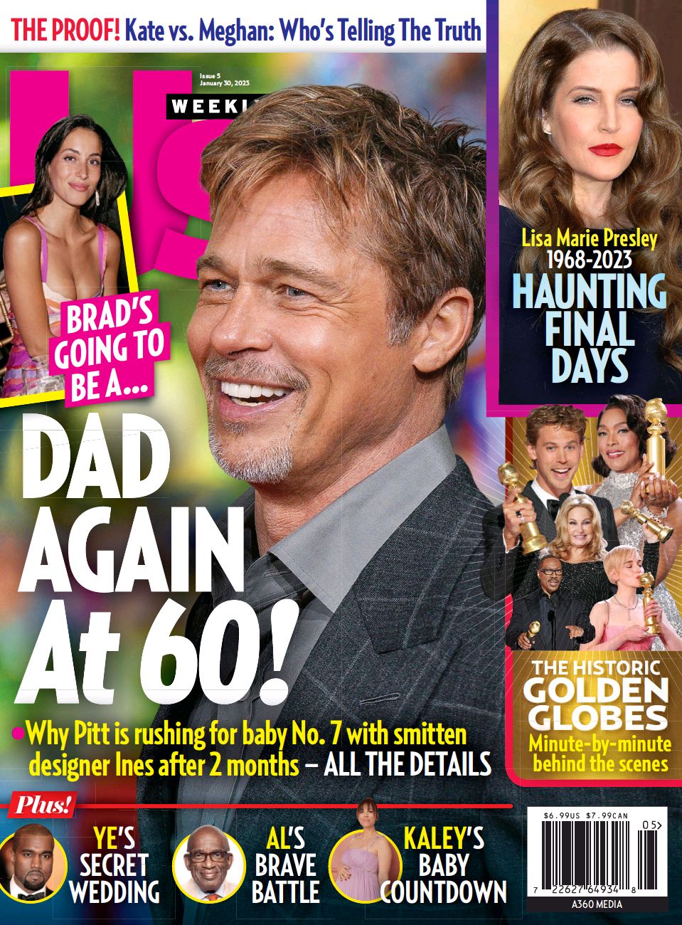 US WEEKLY magazine side cover 30 January 2023