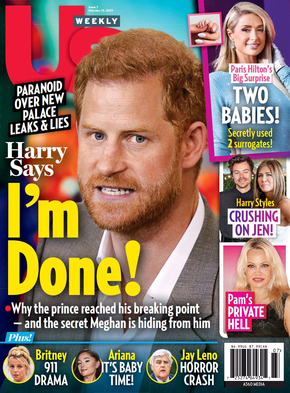 US WEEKLY magazine side cover 13 February 2023