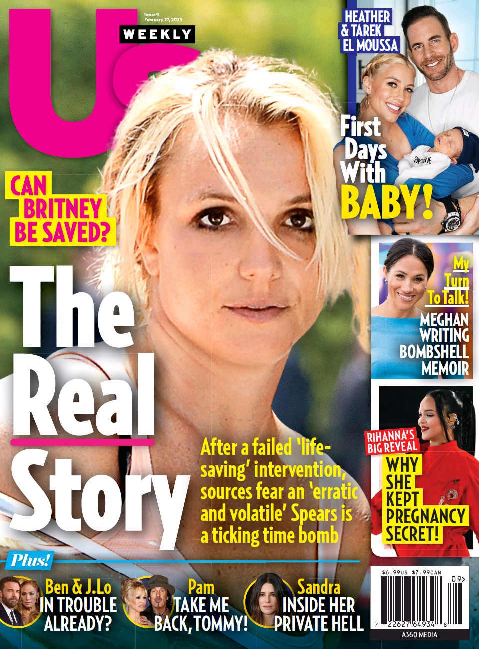 US WEEKLY magazine side cover 27 February 2023