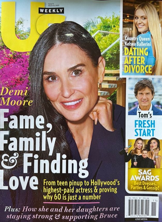 US WEEKLY magazine side cover 13 March 2023