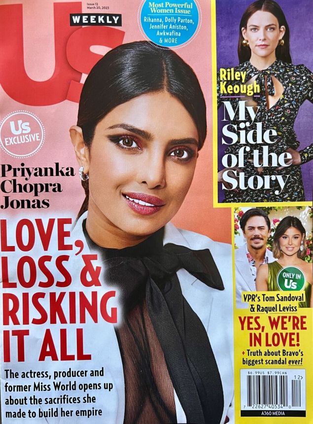 US WEEKLY magazine side cover 20 March 2023