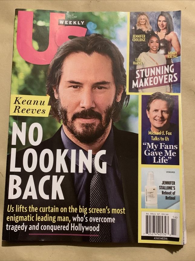 US WEEKLY magazine side cover 3 April 2023