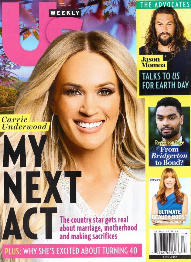 US WEEKLY magazine side cover 17 April 2023