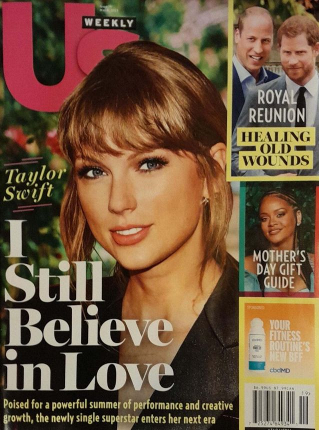US WEEKLY magazine side cover 8 May 2023