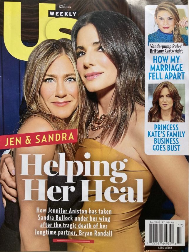 US WEEKLY magazine side cover 22 April 2024
