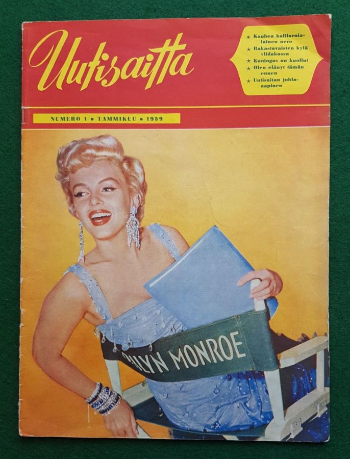 UUTISAITTA magazine side cover Issue 1   1959