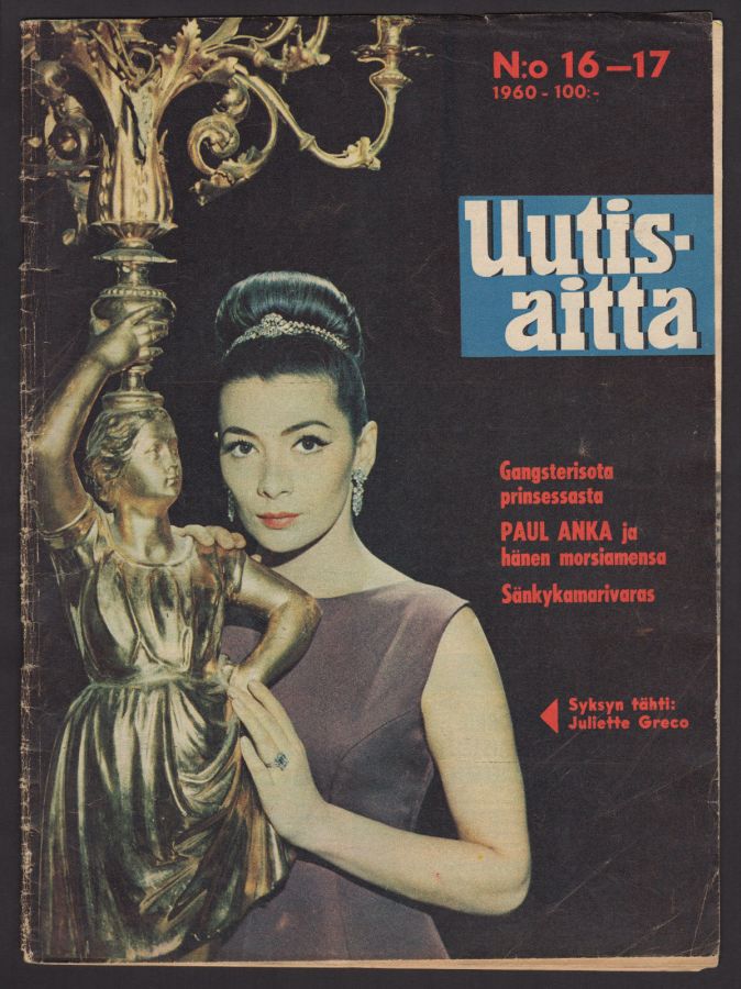 UUTISAITTA magazine side cover Issue 16-17   1960