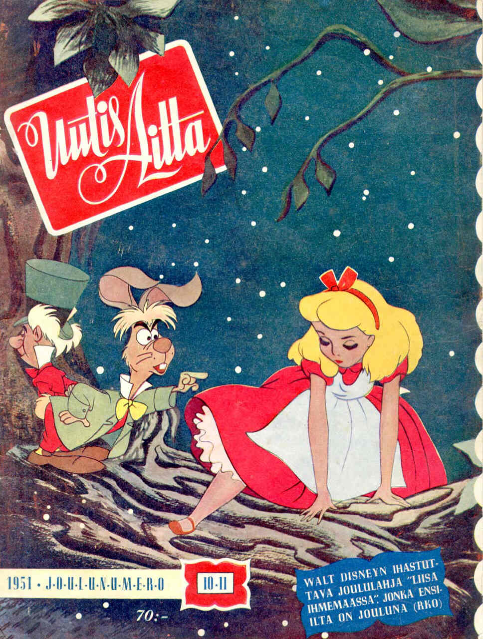 UUTISAITTA magazine side cover Issue 10/11  1951