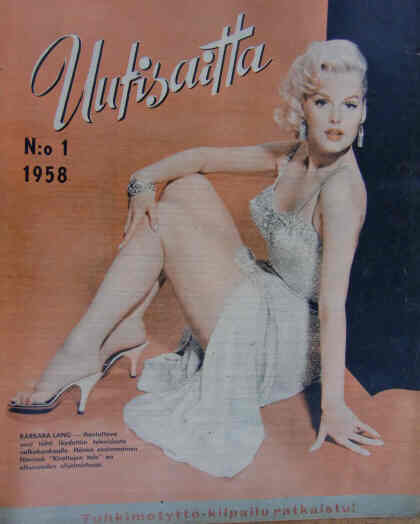 UUTISAITTA magazine side cover Issue 1  1958