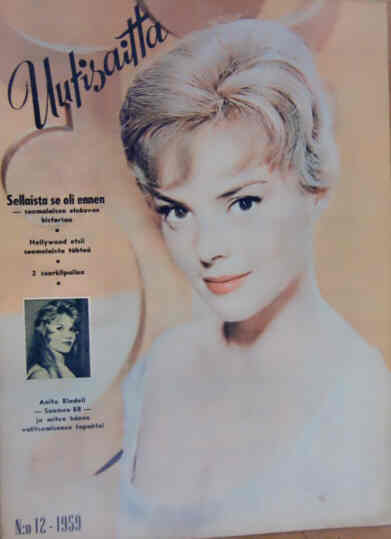 UUTISAITTA magazine side cover Issue 12  1959