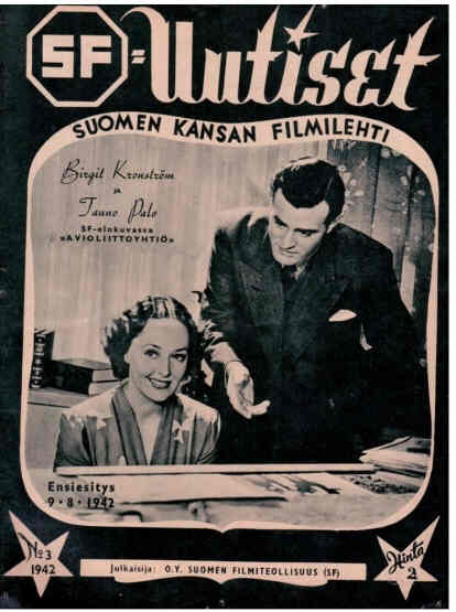 UUTISET magazine side cover Issue 3 9 August 1942