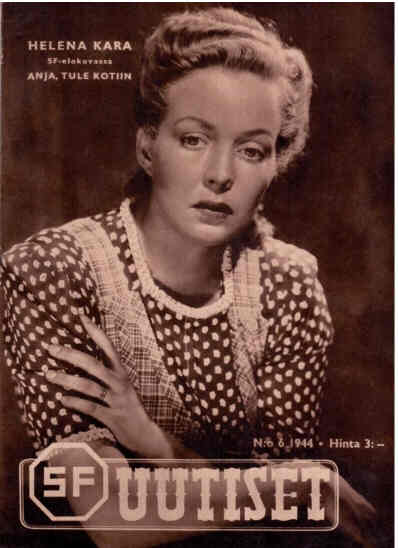 UUTISET magazine side cover Issue 6  1944