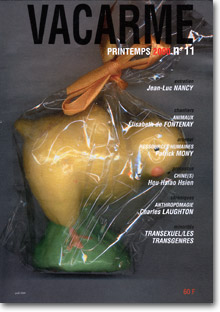 VACARME magazine side cover Issue 11 Spring 2000