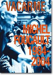 VACARME magazine side cover Issue 29 Autumn 2004