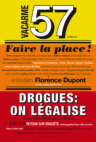 VACARME magazine side cover Issue 57 Autumn 2011