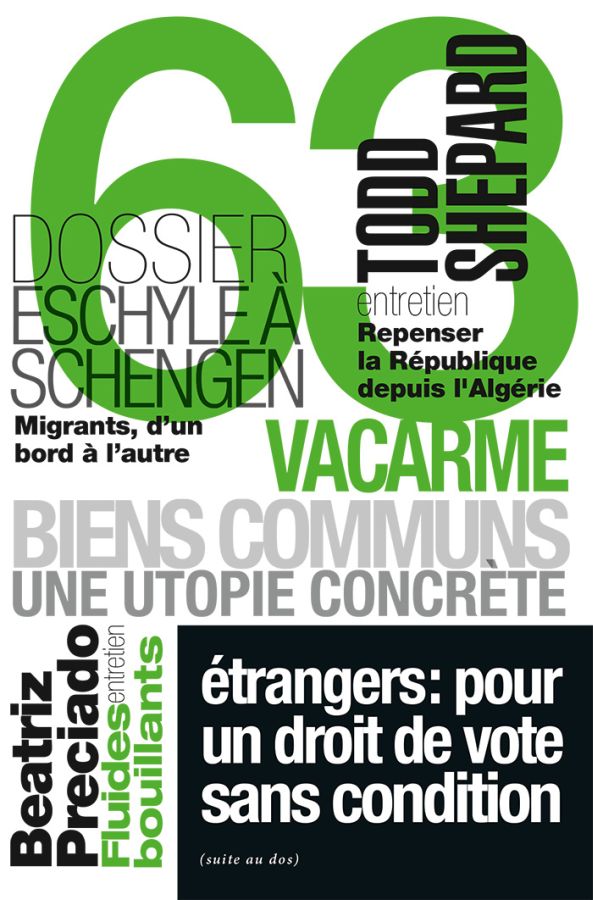 VACARME magazine side cover Issue 63 Spring 2013
