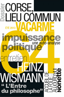 VACARME magazine side cover Issue 64 Summer 2013