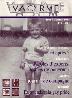 VACARME magazine side cover Issue 3 Summer 1997