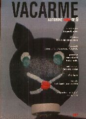 VACARME magazine side cover Issue 9 Autumn 1999