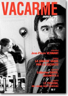 VACARME magazine side cover Issue 7 Winter 1999