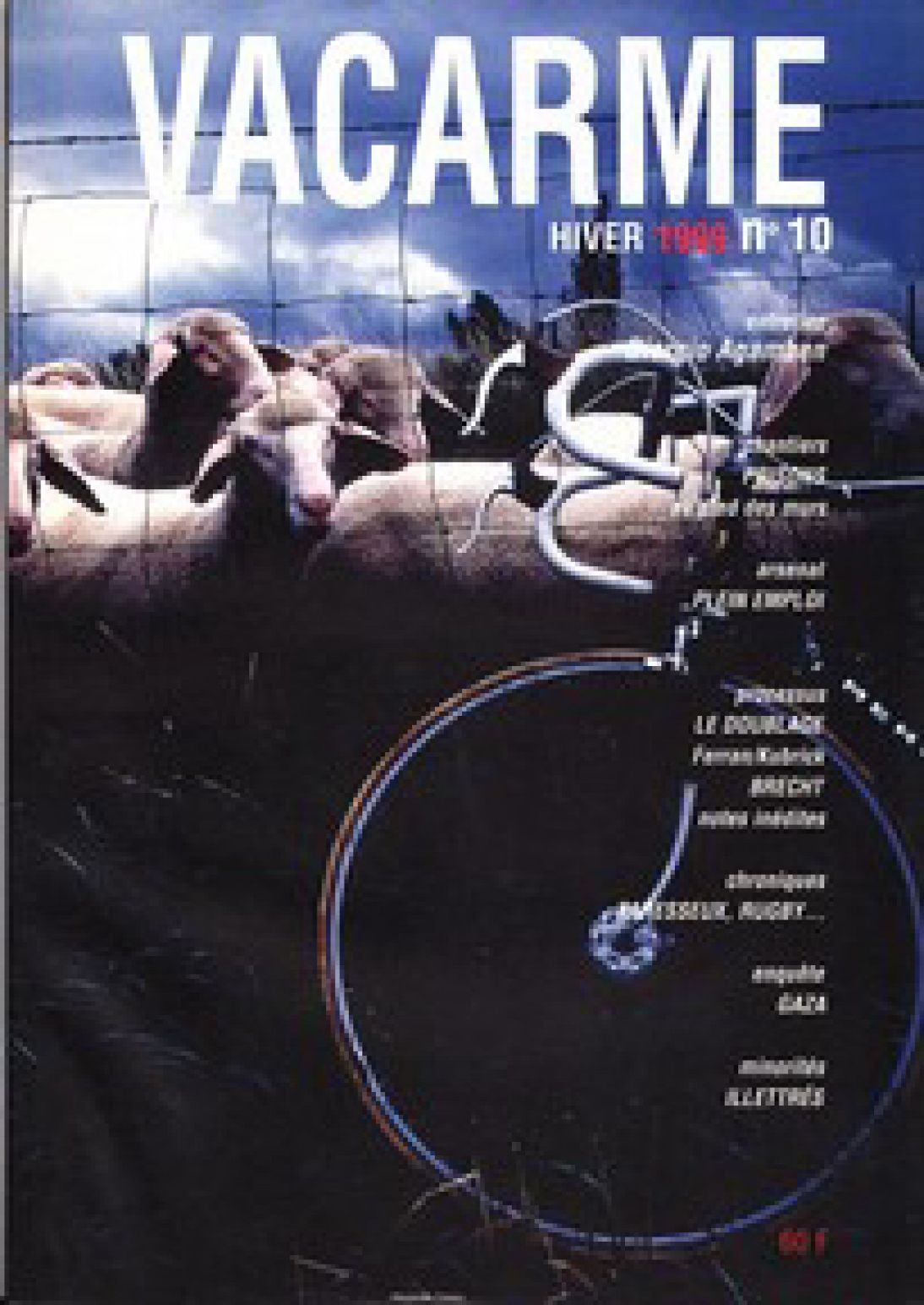 VACARME magazine side cover Issue 10 Winter 1999