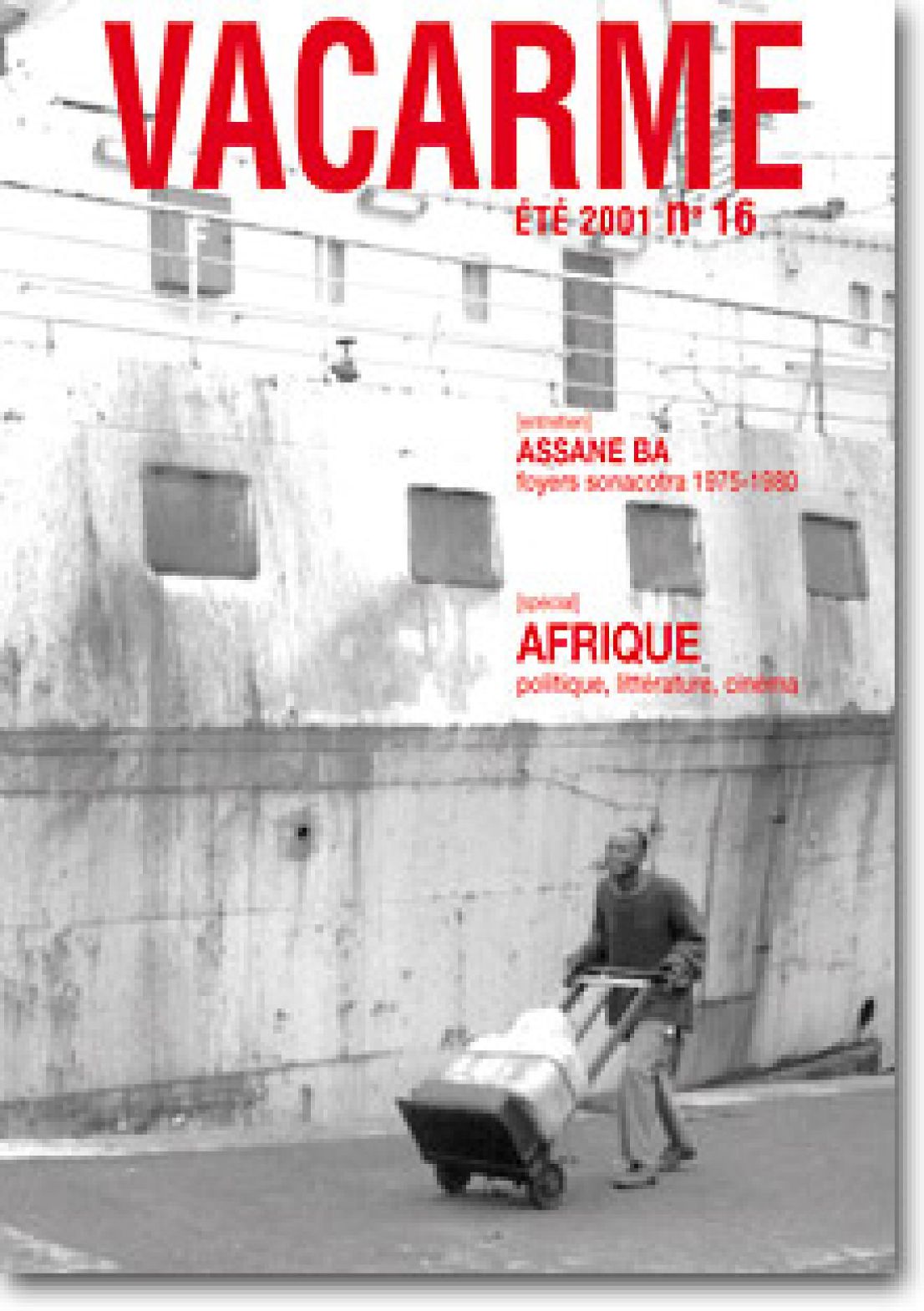 VACARME magazine side cover Issue 16 Summer 2001