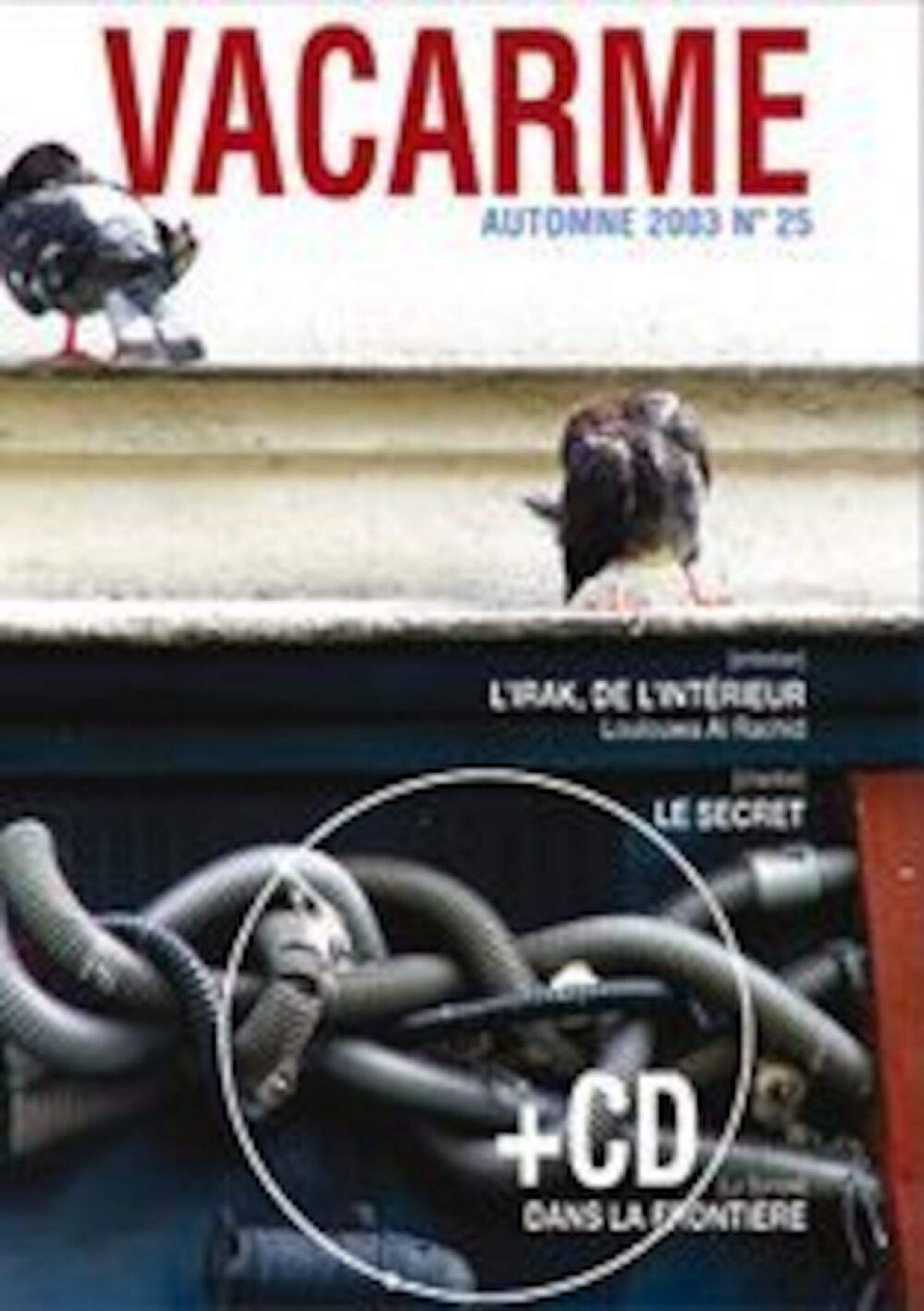 VACARME magazine side cover Issue 25 Fall 2003