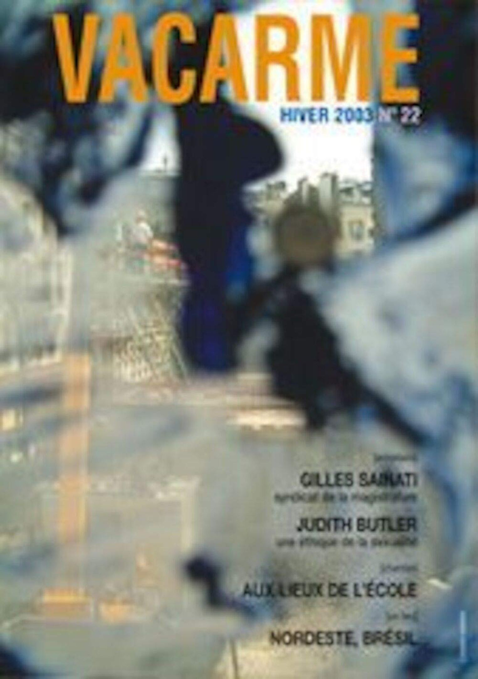 VACARME magazine side cover Issue 22 Winter 2003