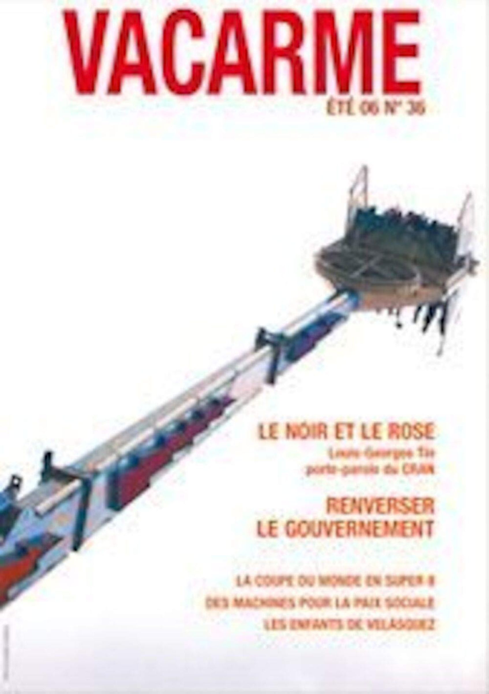VACARME magazine side cover Issue 36 Summer 2006