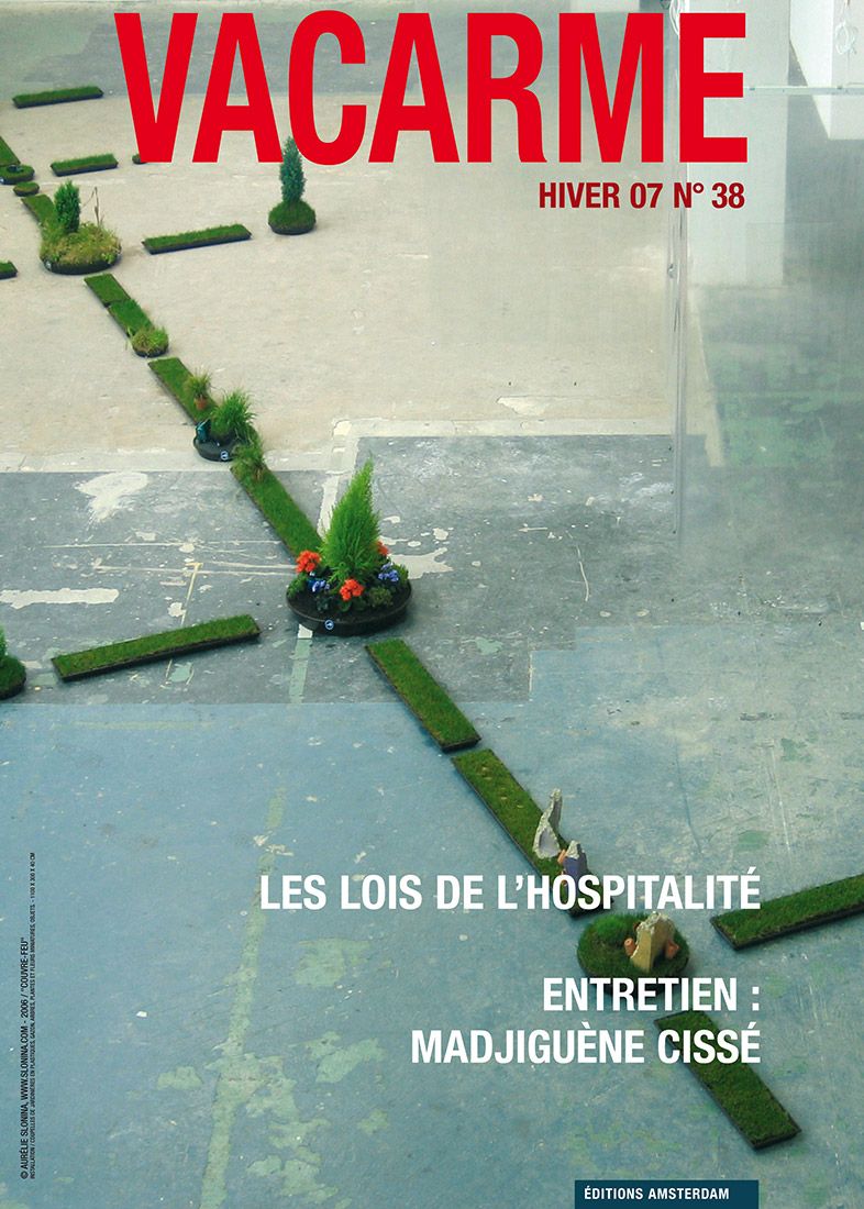 VACARME magazine side cover Issue 38 Winter 2007