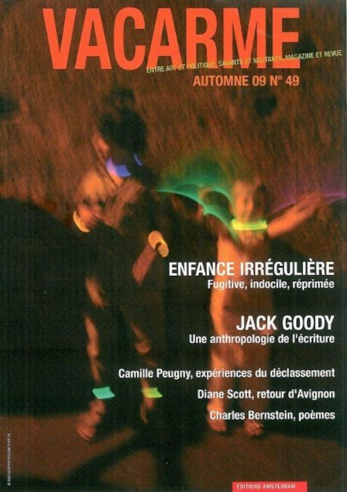VACARME magazine side cover Issue 49 Fall 2009