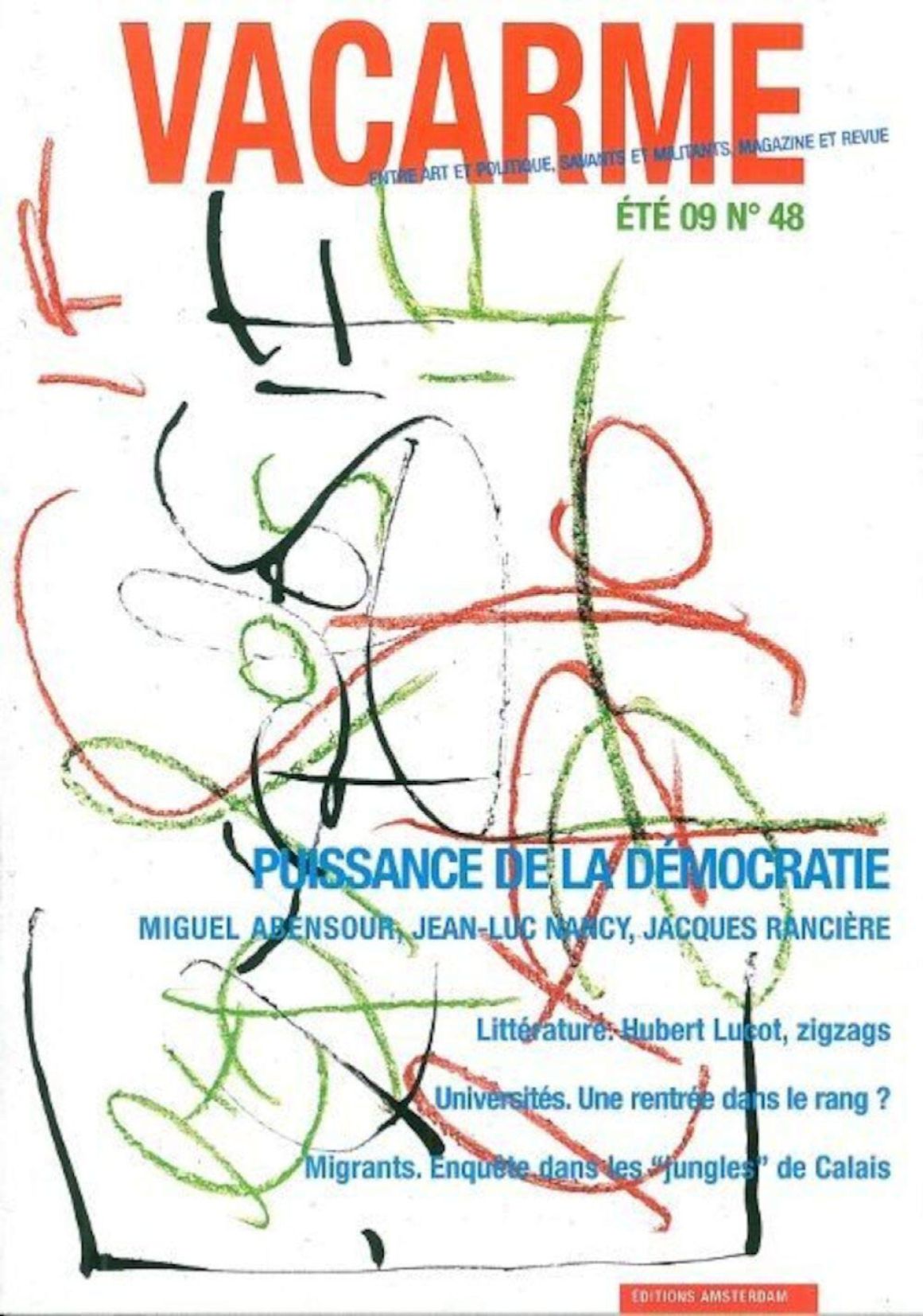 VACARME magazine side cover Issue 48 Summer 2009