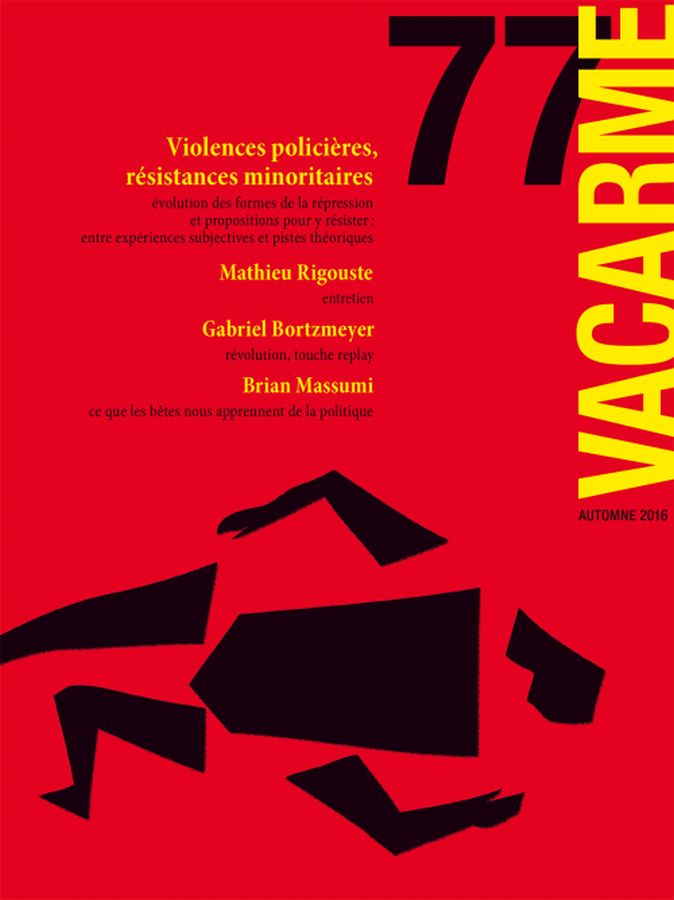 VACARME magazine side cover Issue 77 Autumn 2016
