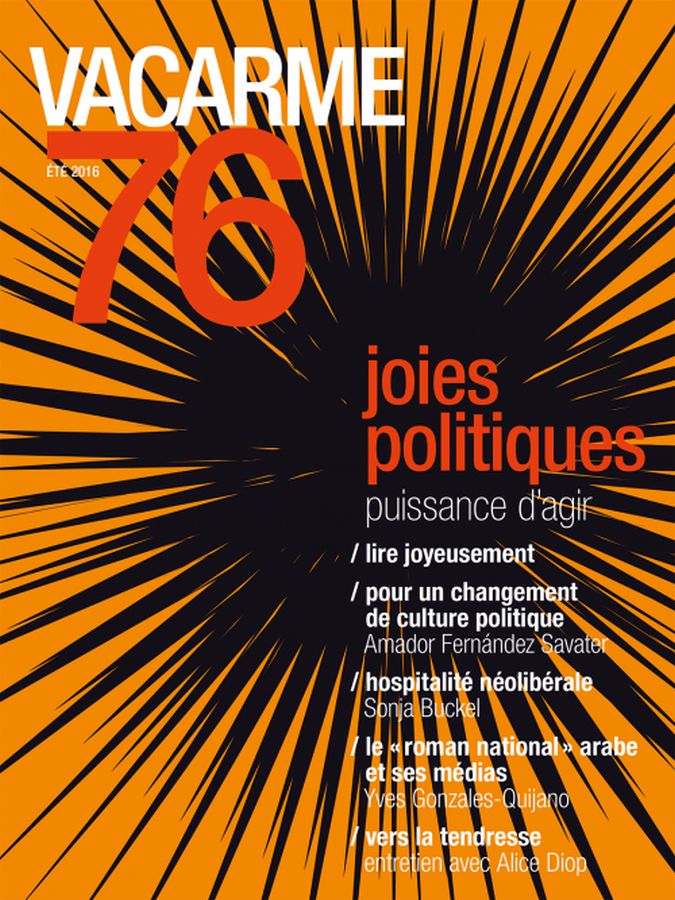VACARME magazine side cover Issue 76 Summer 2016