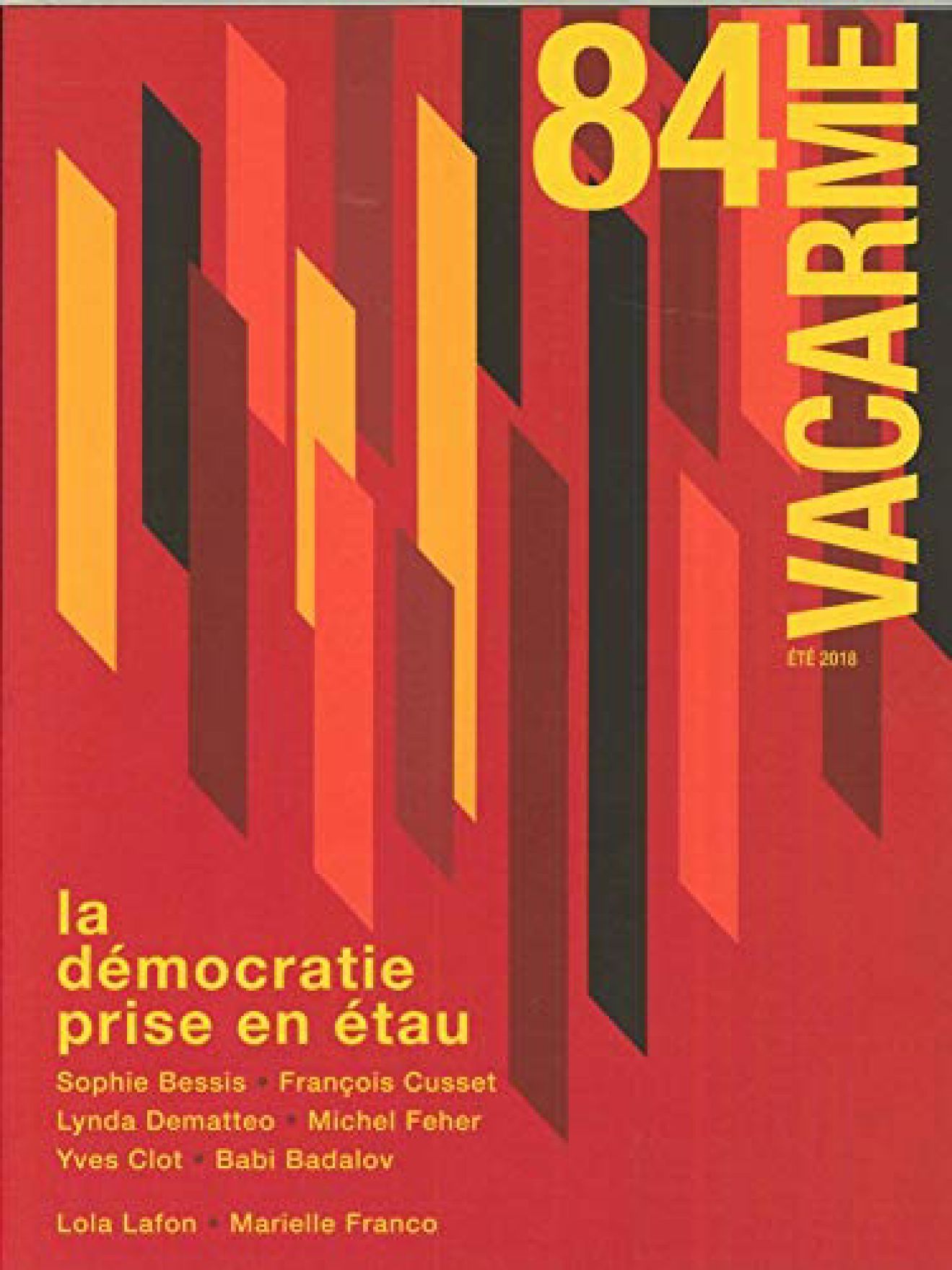 VACARME magazine side cover Issue 84   2018