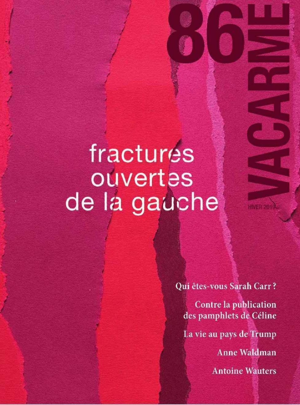 VACARME magazine side cover Issue 86   2019