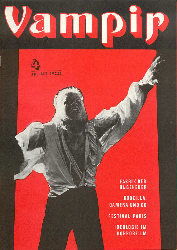 VAMPIR magazine cover Issue 4 July 1973