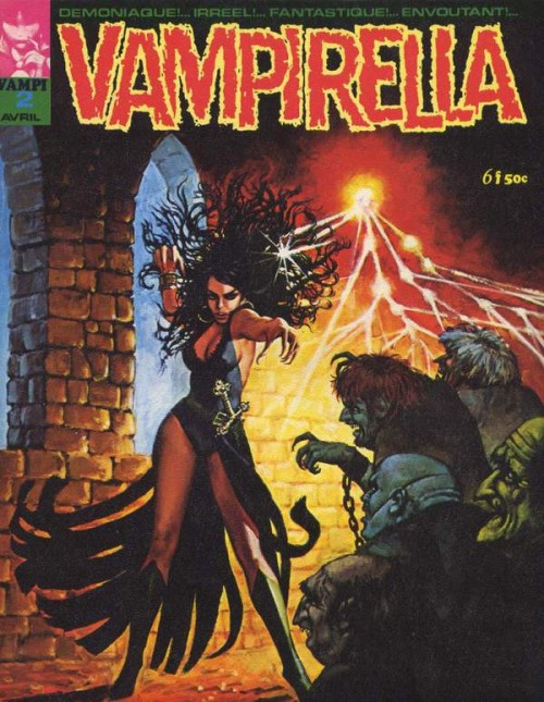 VAMPIRELLA (FR) magazine side cover Issue 2 April 1971