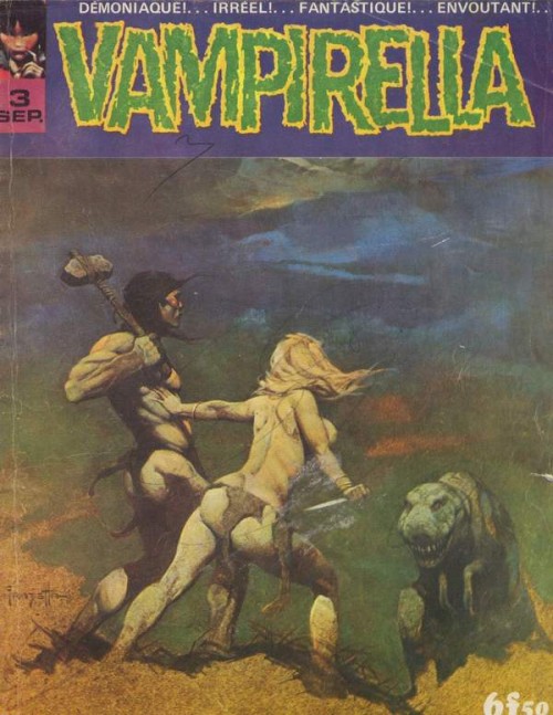 VAMPIRELLA (FR) magazine side cover Issue 3 July 1971